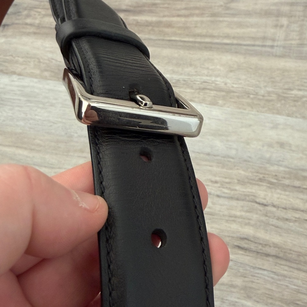 Shinola black leather belt size 34 - Picture 2 of 7